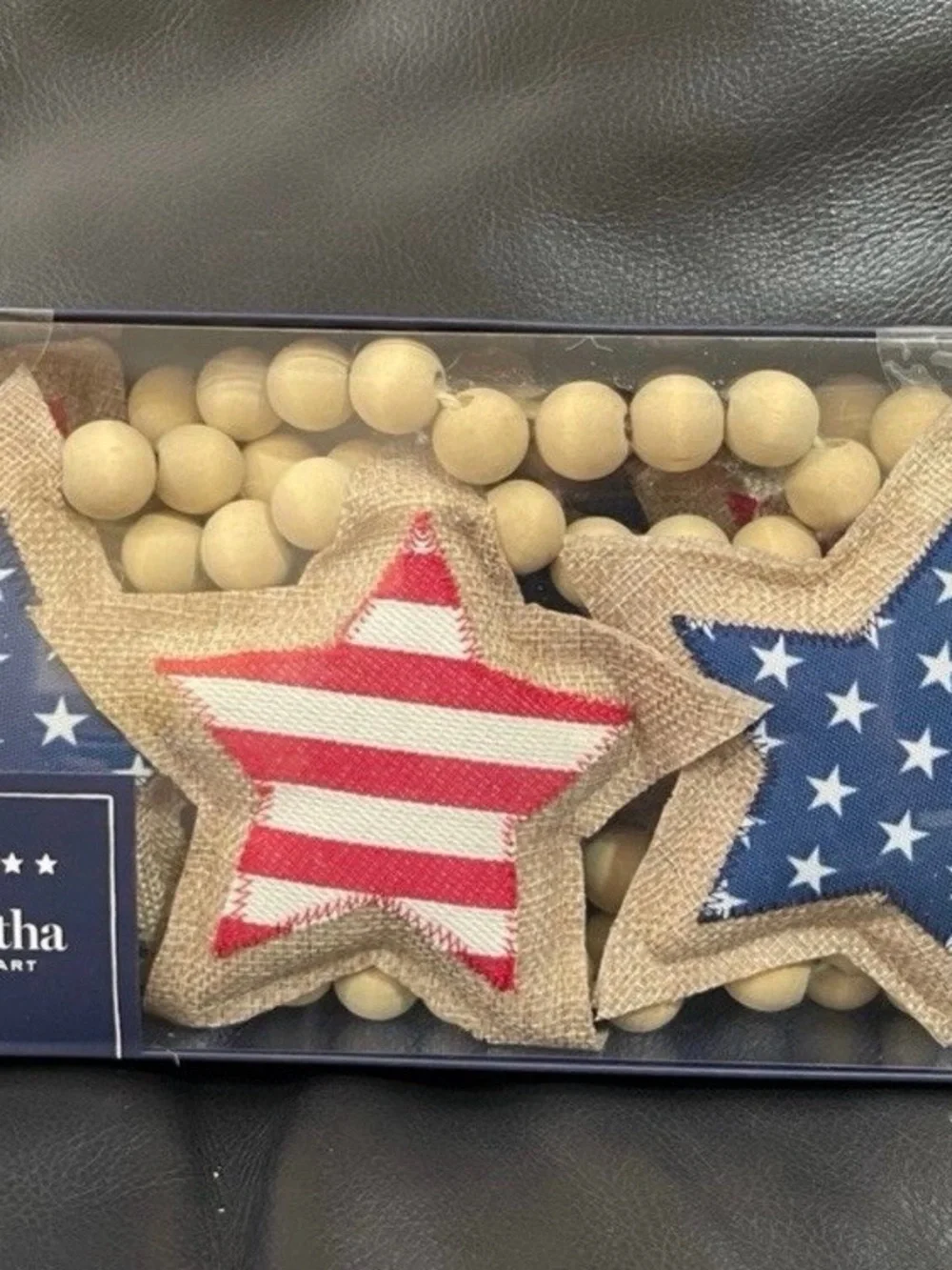 Martha Stewart Patriotic Stars Garland - Patriotic Martha Stewart Stars Garland